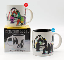 Load image into Gallery viewer, Penguin Party Heat-Changing Coffee Mug