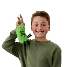 Load image into Gallery viewer, Dill Pickle Bag Charm Plush Soft Cuddly Toy Funny Cute Gift