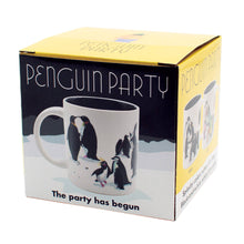 Load image into Gallery viewer, Penguin Party Heat-Changing Coffee Mug