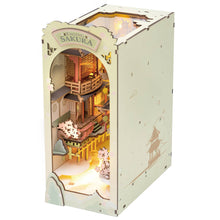 Load image into Gallery viewer, DIY Miniature House Book Nook Kit: Falling Sakura