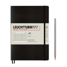 Load image into Gallery viewer, Notebooks - Medium (A5): Squared / Softcover / Black