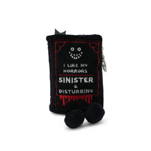 Load image into Gallery viewer, I Like My Horrors Sinister & Disturbing Book Plush Bag Charm