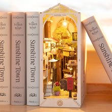 Load image into Gallery viewer, DIY Miniature House Book Nook Kit: Sunshine Town