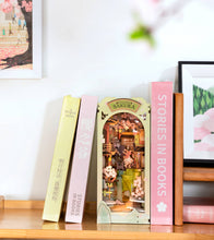 Load image into Gallery viewer, DIY Miniature House Book Nook Kit: Falling Sakura