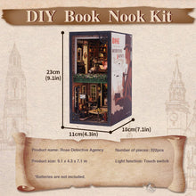 Load image into Gallery viewer, DIY Book Nook Kit: Rose Detective Agency with Dust Cover