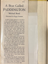 Load image into Gallery viewer, A Bear Called Paddington, by Michael Bond (First US Edition)