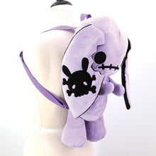 Load image into Gallery viewer, Purple Naughty Bunny Stuffed Backpack