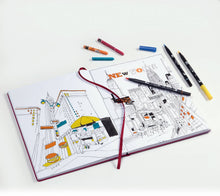 Load image into Gallery viewer, Sketchbooks - 150g/m² Paper Plain: Square / Black