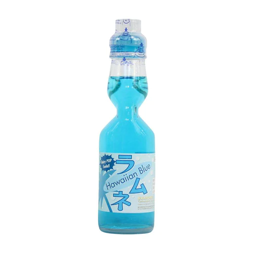 Ramune Hawaiian Blue (Fuji), Glass Bottle