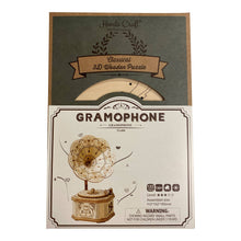 Load image into Gallery viewer, 3D Laser Cut Wooden Puzzle: Gramophone
