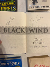Load image into Gallery viewer, Black Wind, by Clive Cussler, and Dirk Cussler (Signed)
