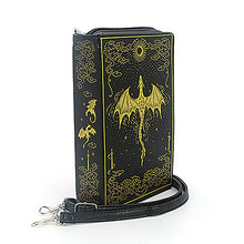 Load image into Gallery viewer, Romantasy Dragon Book Clutch Bag in Vinyl
