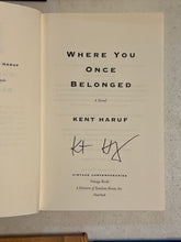 Load image into Gallery viewer, Where you once Belonged, by Kent Haruf (Signed)
