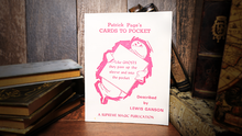 Load image into Gallery viewer, Patrick Page&#39;s Cards to Pocket, by Lewis Ganson
