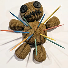 Load image into Gallery viewer, 3d Printed Crochet VooDoo Doll Toothpick Holder
