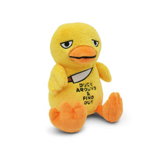 Load image into Gallery viewer, "Duck Around and Find Out" Duck Plushie

