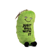 Load image into Gallery viewer, Dill Pickle Bag Charm Plush  Soft Cuddly Toy Funny Cute Gift
