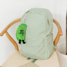 Load image into Gallery viewer, Dill Pickle Bag Charm Plush  Soft Cuddly Toy Funny Cute Gift
