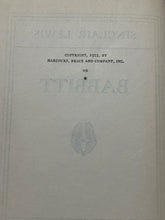 Load image into Gallery viewer, Babbitt, by Sinclair Lewis

