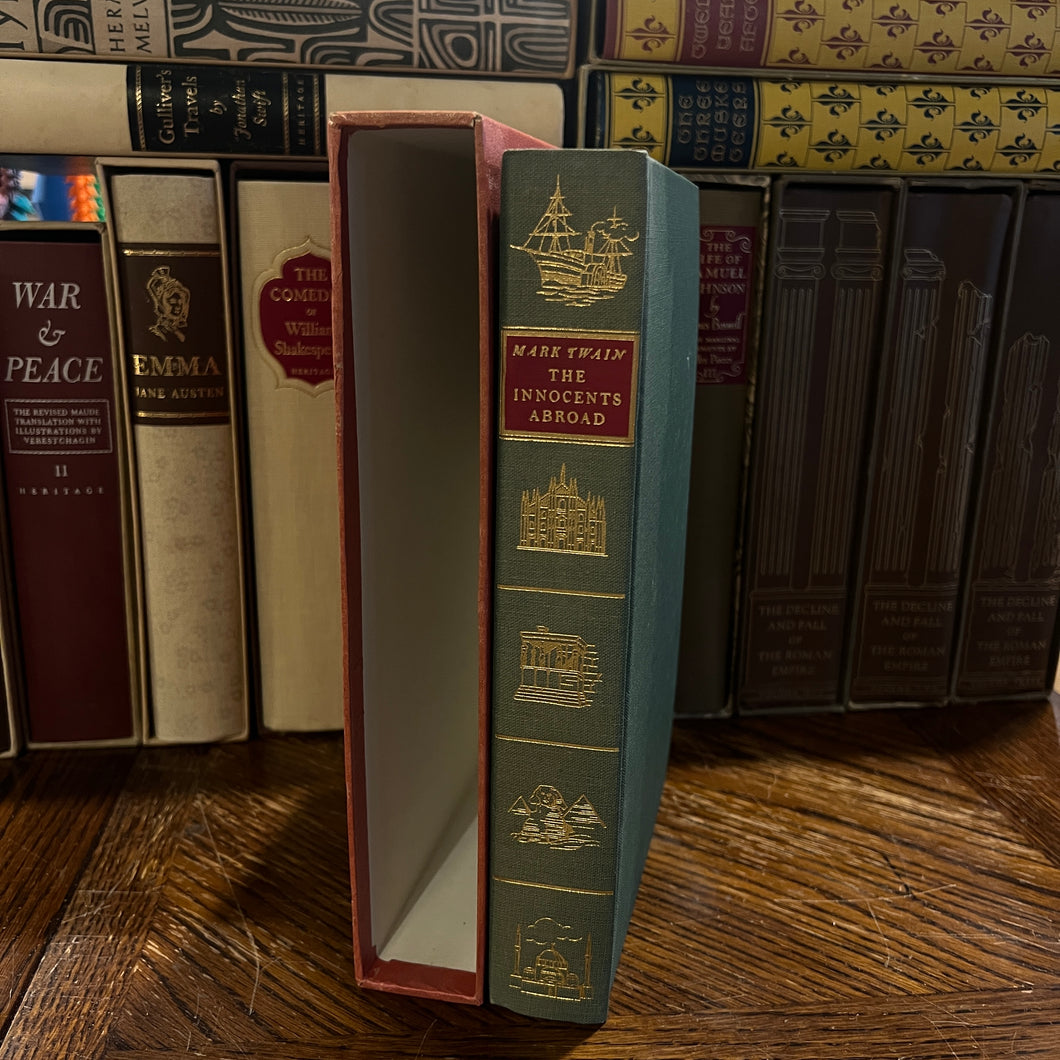 The Innocents Abroad by Mark Twain Heritage Press HC Slipcase