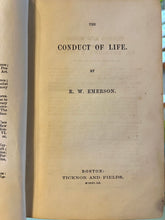 Load image into Gallery viewer, The Conduct of Life, by Ralph Waldo Emerson (First Edition)
