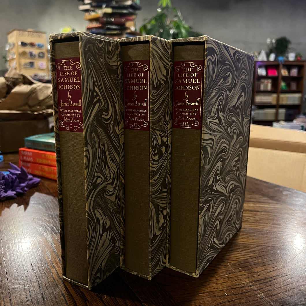 The Life of Samuel Johnson by James Boswell - Heritage Press 3 Volume Set