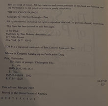 Load image into Gallery viewer, The Season of Passage, by Christopher Pike (First Edition)
