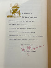 Load image into Gallery viewer, H. G. Wells, The War Of The Worlds, The Time Machine, Limited Editions Club (Signed)
