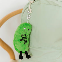 Load image into Gallery viewer, Dill Pickle Bag Charm Plush  Soft Cuddly Toy Funny Cute Gift

