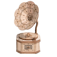 Load image into Gallery viewer, 3D Laser Cut Wooden Puzzle: Gramophone
