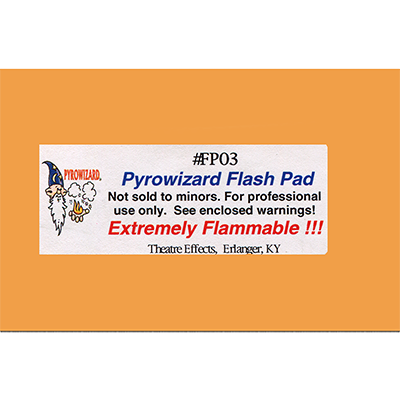 Theatre Effects Pyrowizard - Flash Paper Sheets - 2