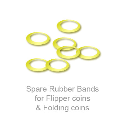 Spare Rubber Bands for Flipper Coins & Folding Coins (25 ct)
