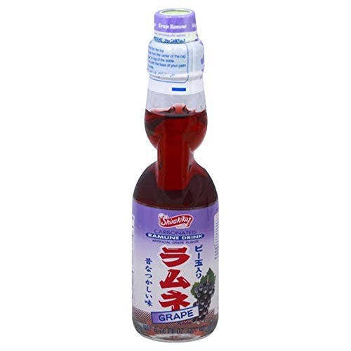 Ramune Grape, 6.76oz Glass Bottle
