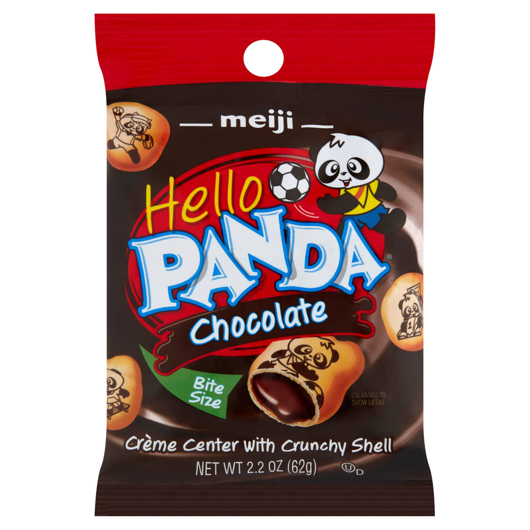 Meiji Hello Panda, Chocolate 2.2oz Bag, 6ct